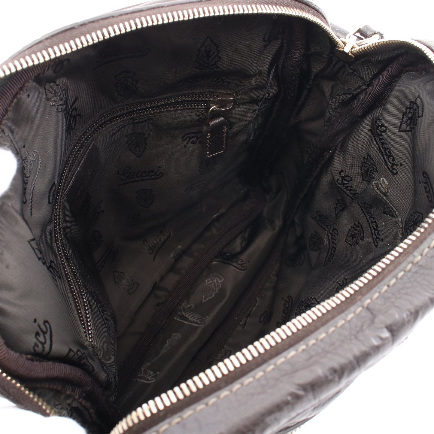 Luxury Gucci Trending 2025 Luxury Gucci Trending 2025 sima Shoulder bag Leather Dark brown