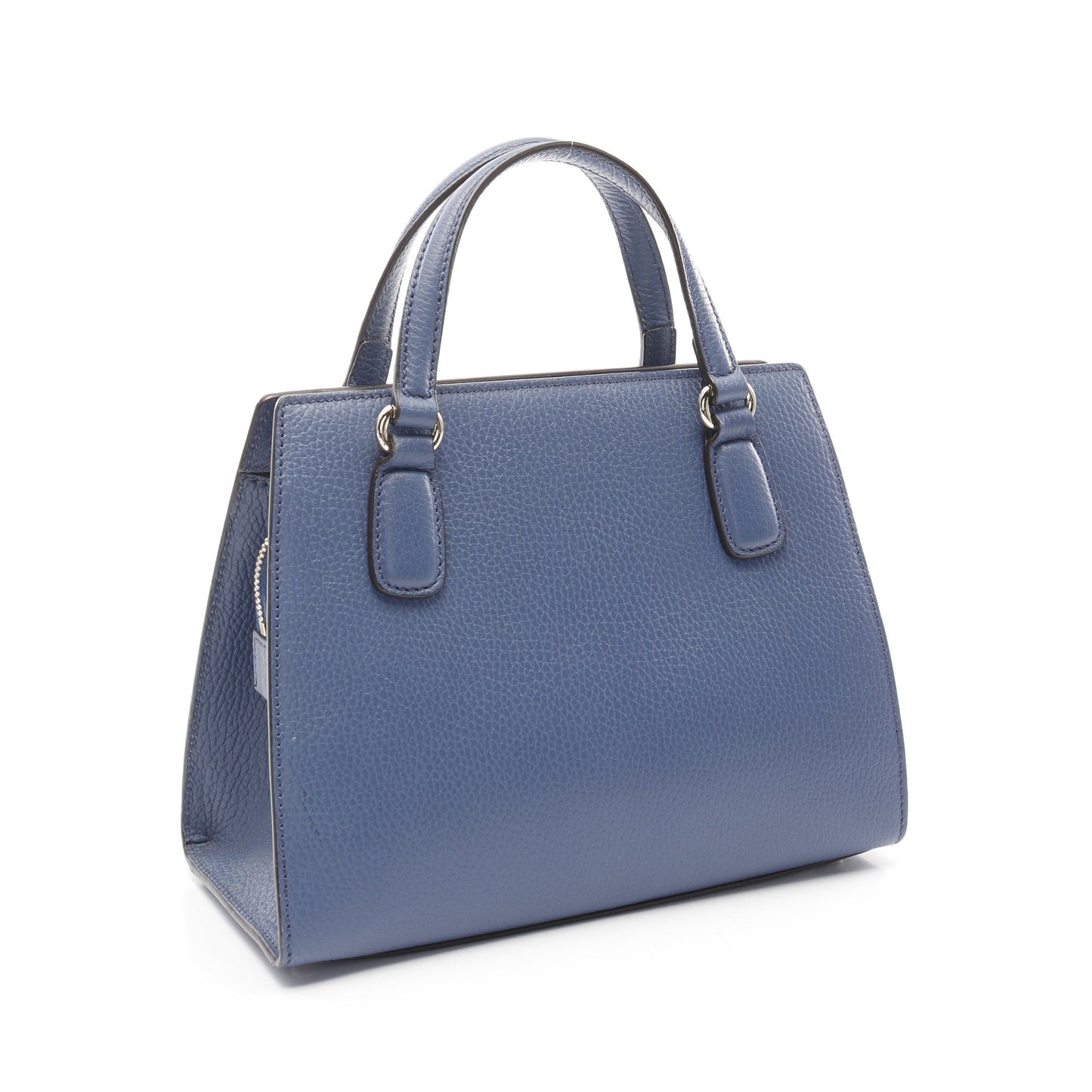 Luxury Gucci Trending 2025 Soho Interlocking G Handbag Leather Blue 2WAY