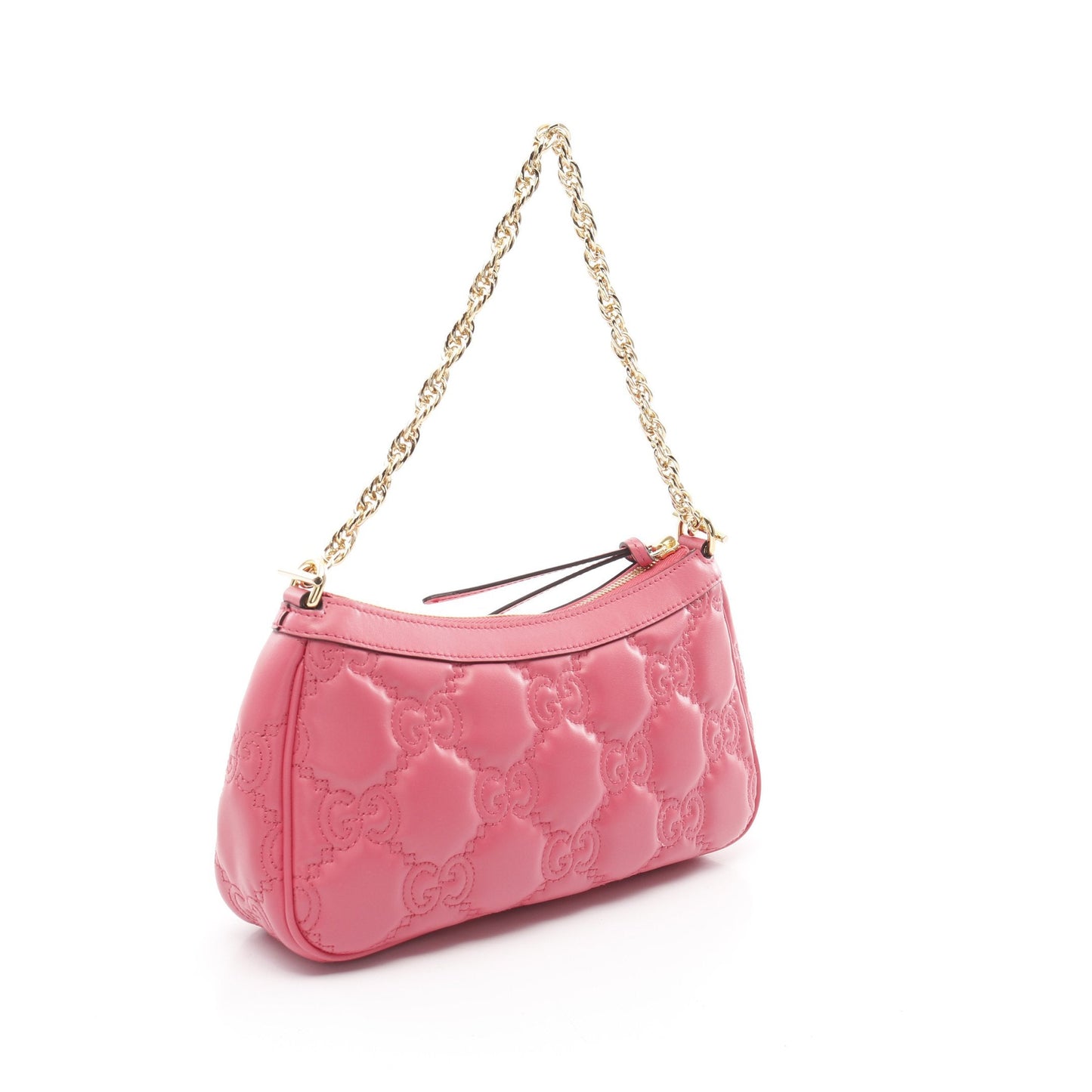 Luxury Gucci Trending 2025 GG Matelasse Chain handbag Leather Pink 2WAY
