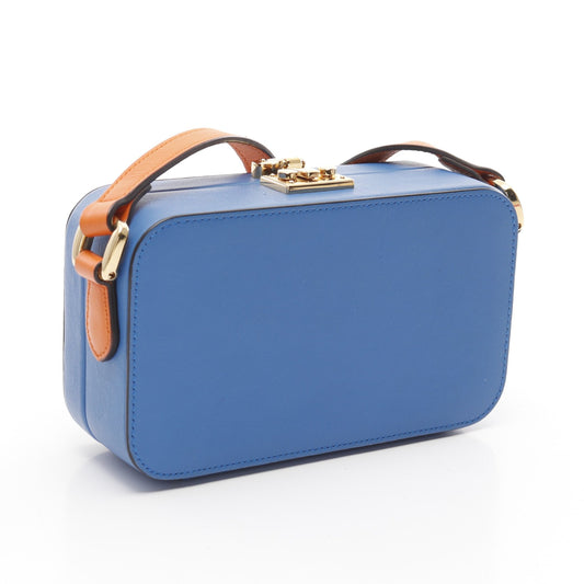 Luxury Gucci Trending 2025 Interlocking G Shoulder bag Leather Blue Orange