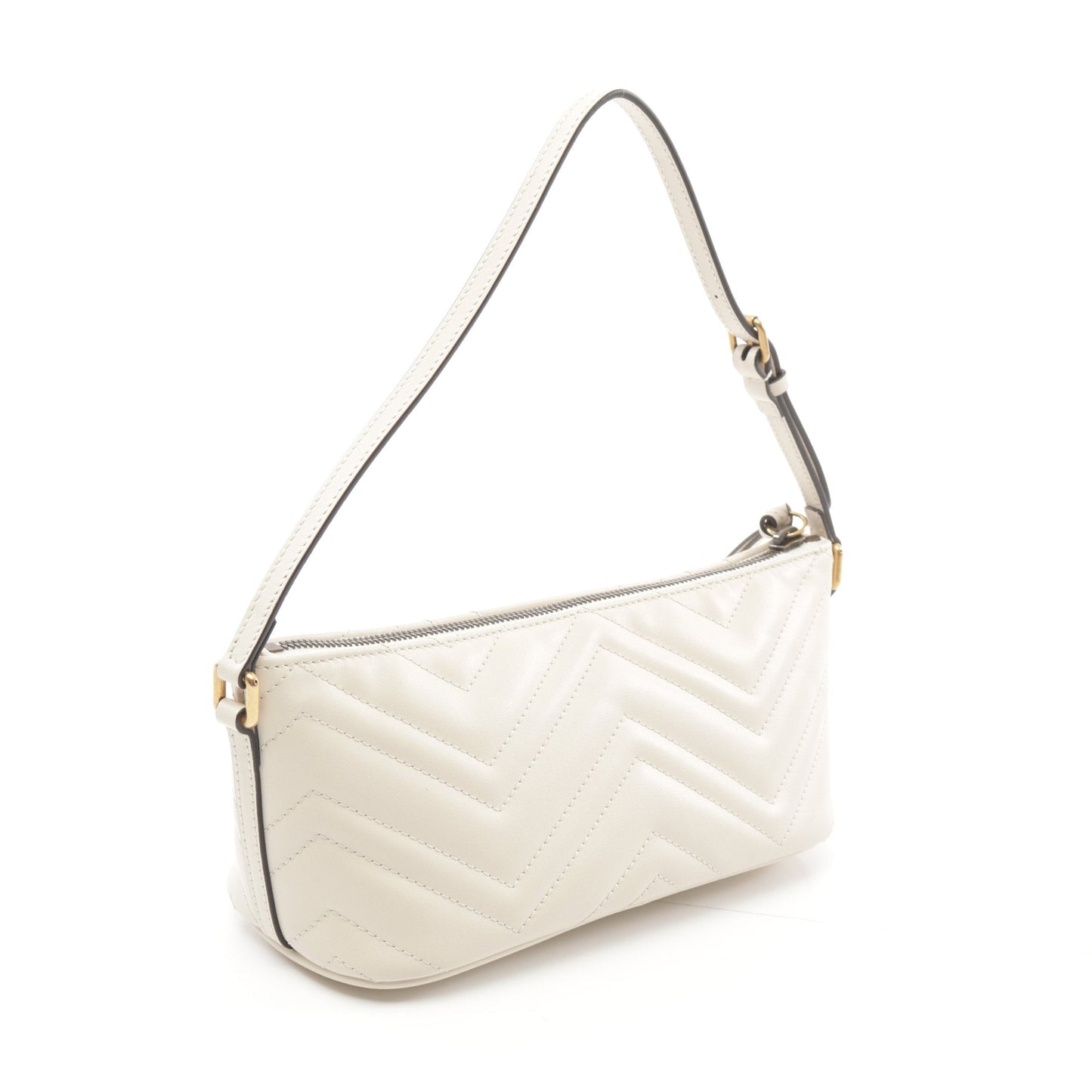 Luxury Gucci Trending 2025 GG Marmont Handbag Leather Ivory Quilting