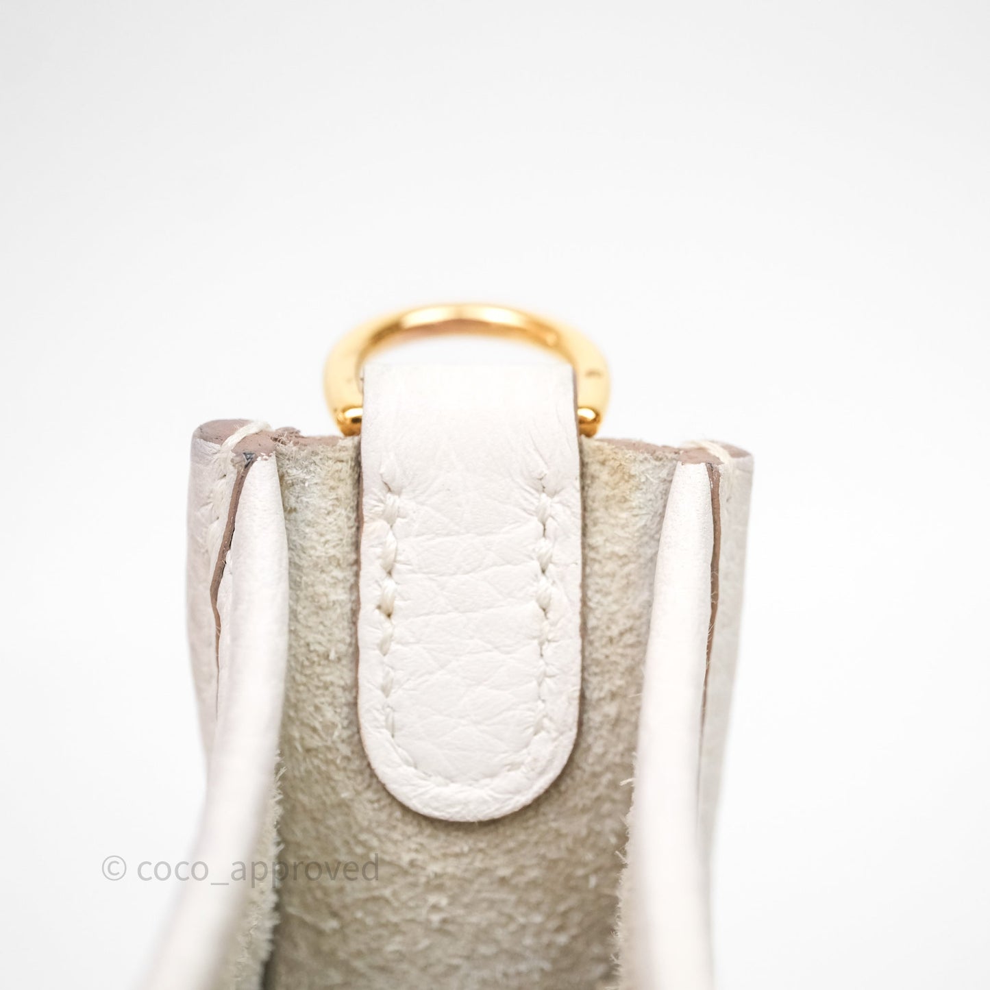Hermès Mini Evelyne 16 Gris Pale M4 Clemence Gold Hardware