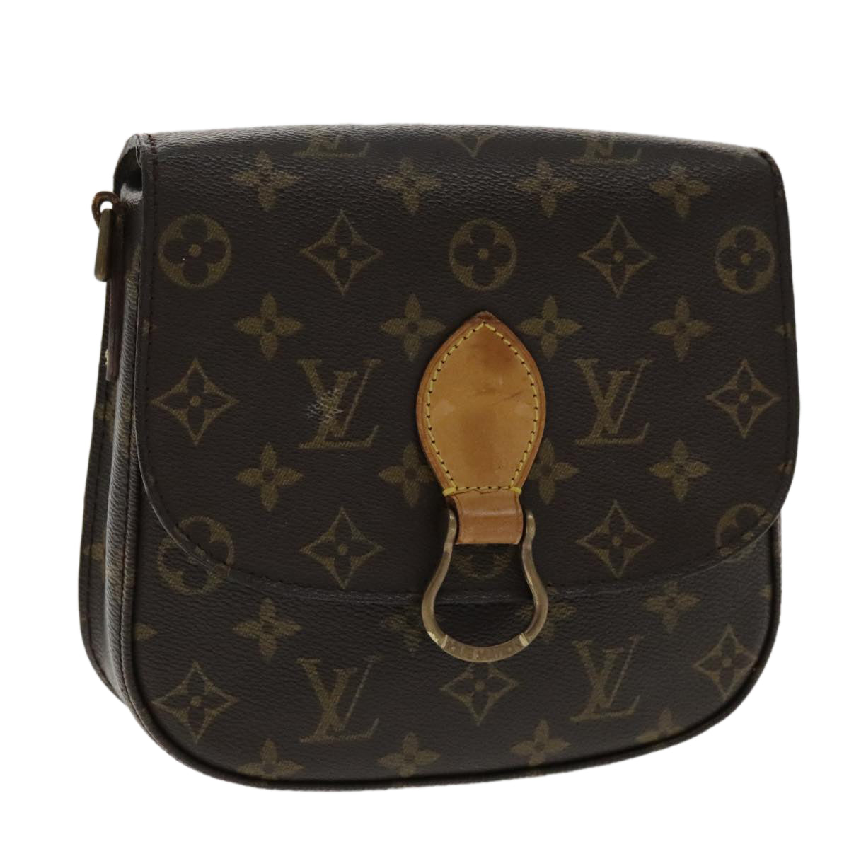 LOUIS VUITTON Monogram Saint Cloud MM Shoulder Bag M51243 LV 95504