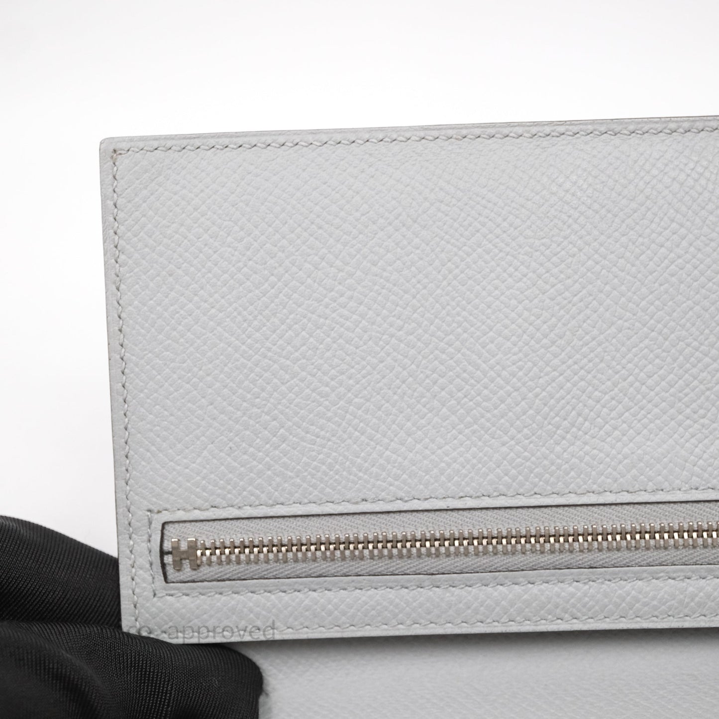 Hermès Bearn Long Wallet Gris Epsom Palladium Hardware