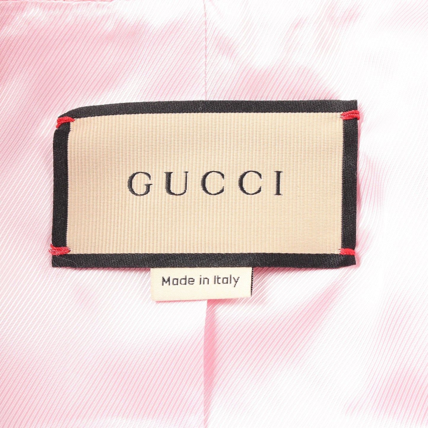 Luxury Gucci Trending 2025 Cropped Tweed Jacket Cotton Wool Pink Sequin