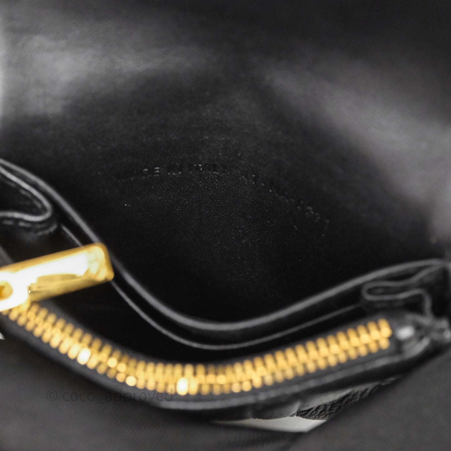 Dior Caro Glycine Wallet Black Supple Cannage Calfskin Gold Hardware