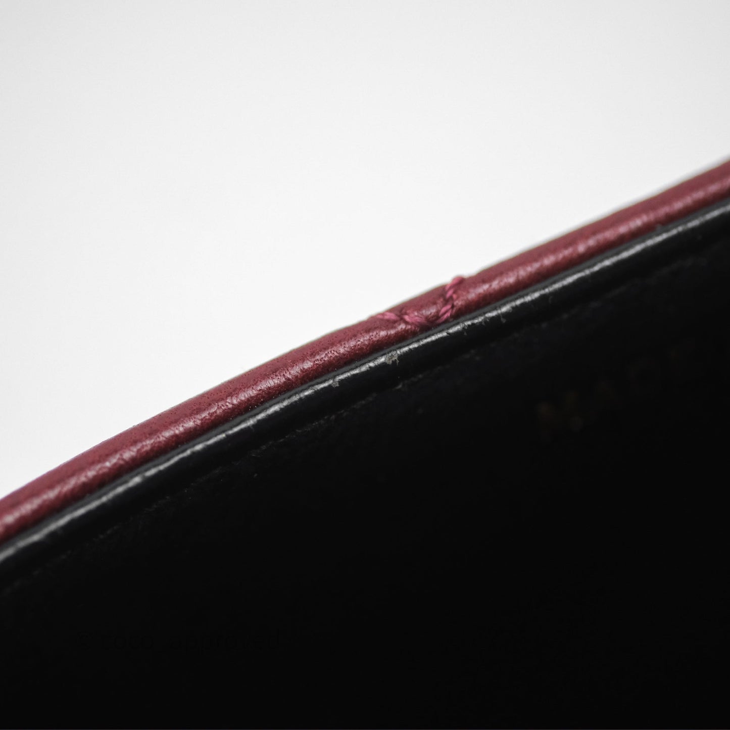 Chanel Vintage Mini Square Burgundy Lambskin 24K Gold Hardware