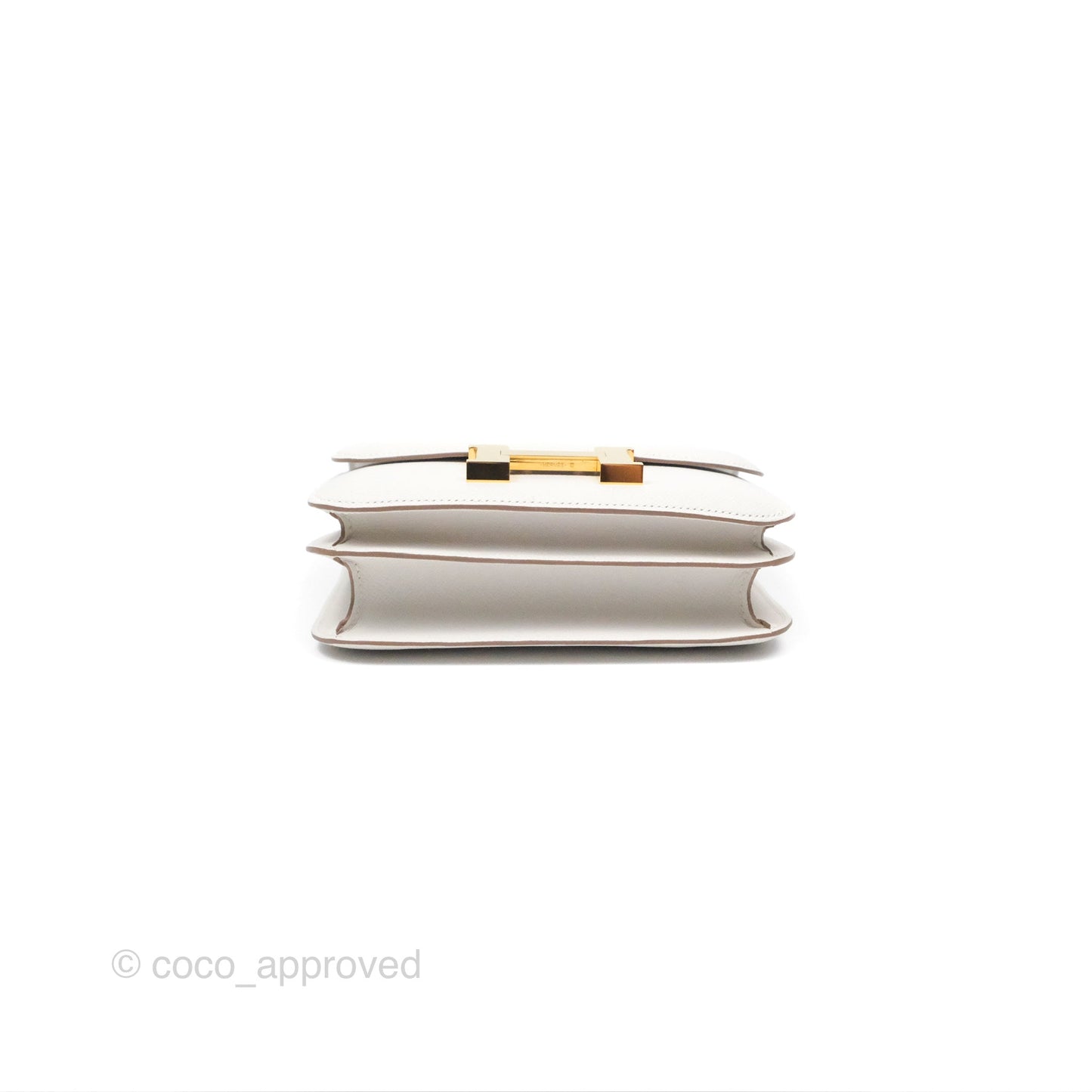 Hermès Constance Mini 18cm Mirror Gris Pale Epsom Gold Hardware
