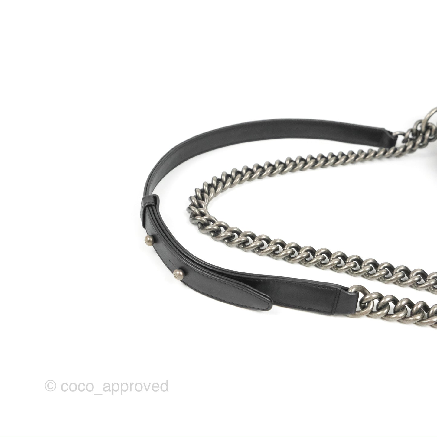 Chanel Quilted Medium Boy Black Calfskin Ruthenium Hardware