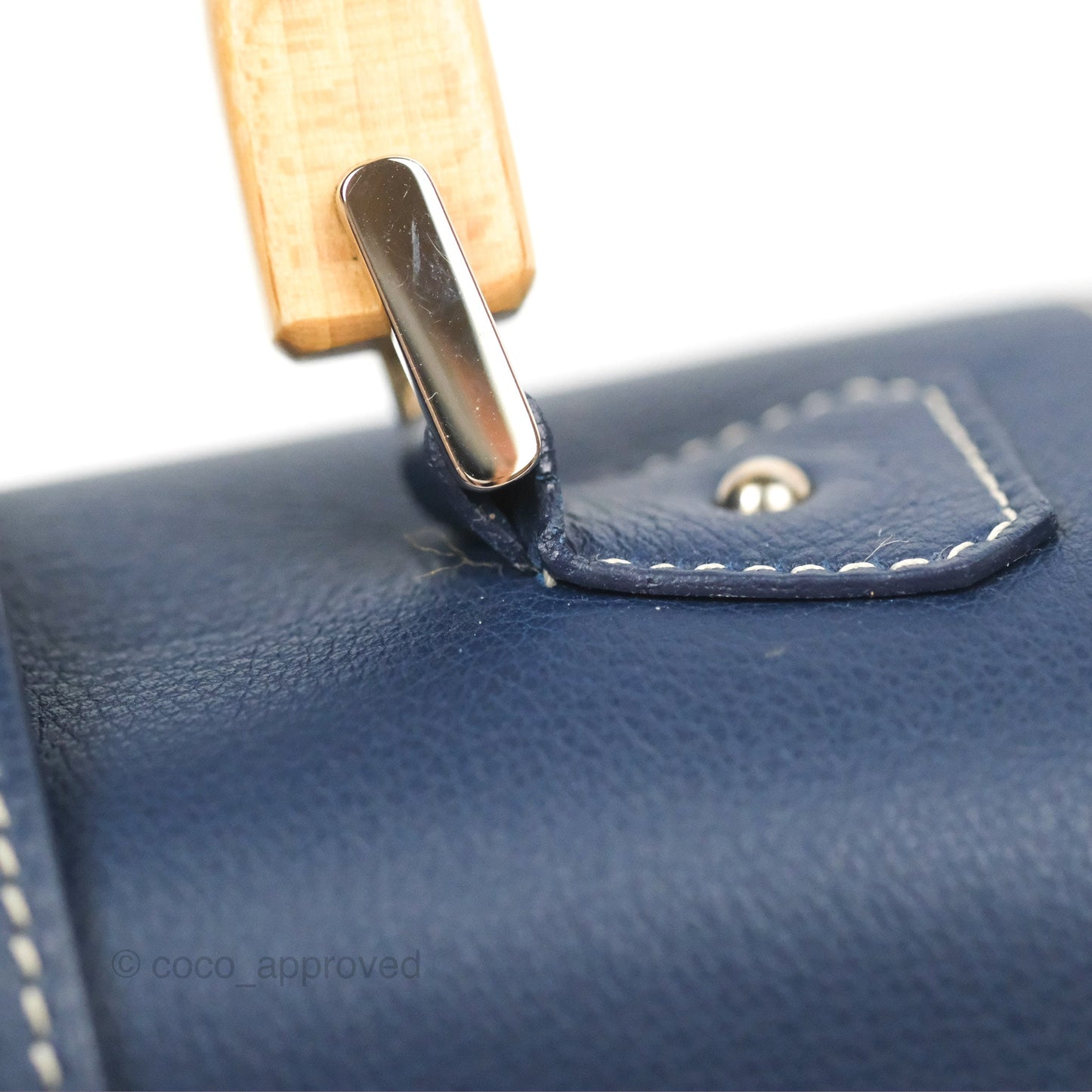 Goyard Saïgon Mini Bag Navy Goyardine Canvas/Chevroches Calfskin