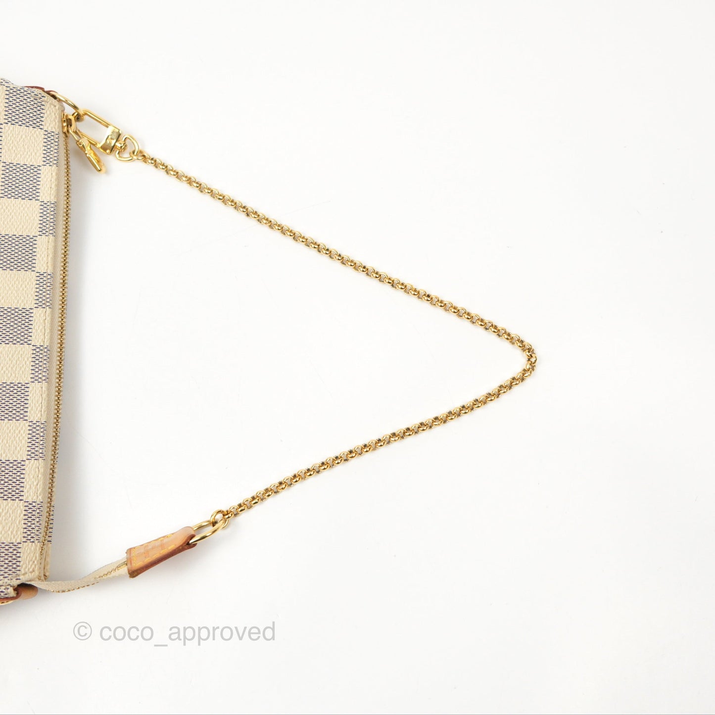 Louis Vuitton Eva Clutch With Strap Damier Azur