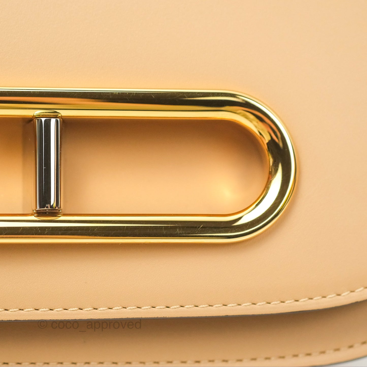 Delvaux Lingot Bag Latte Olen Calfskin