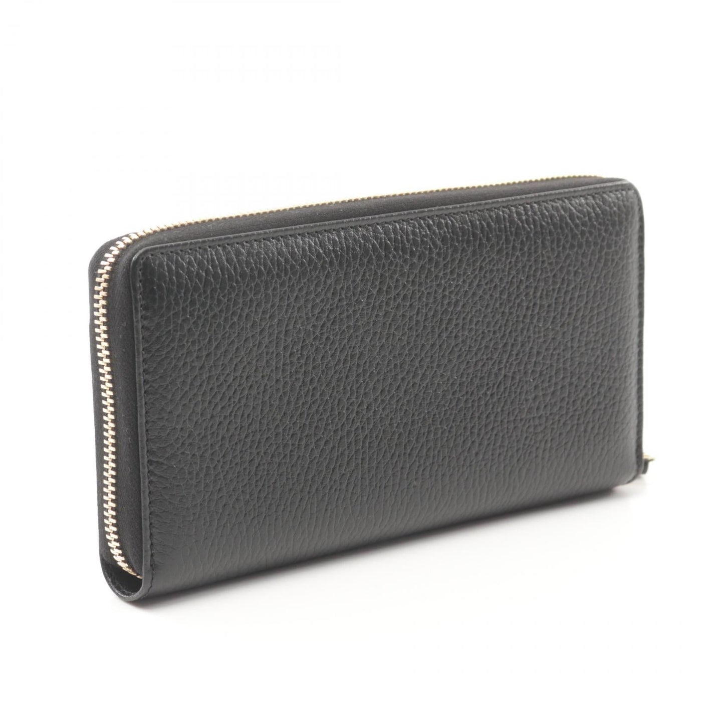Luxury Gucci Trending 2025 Petite marmont GG Marmont Round zipper long wallet Leather Black