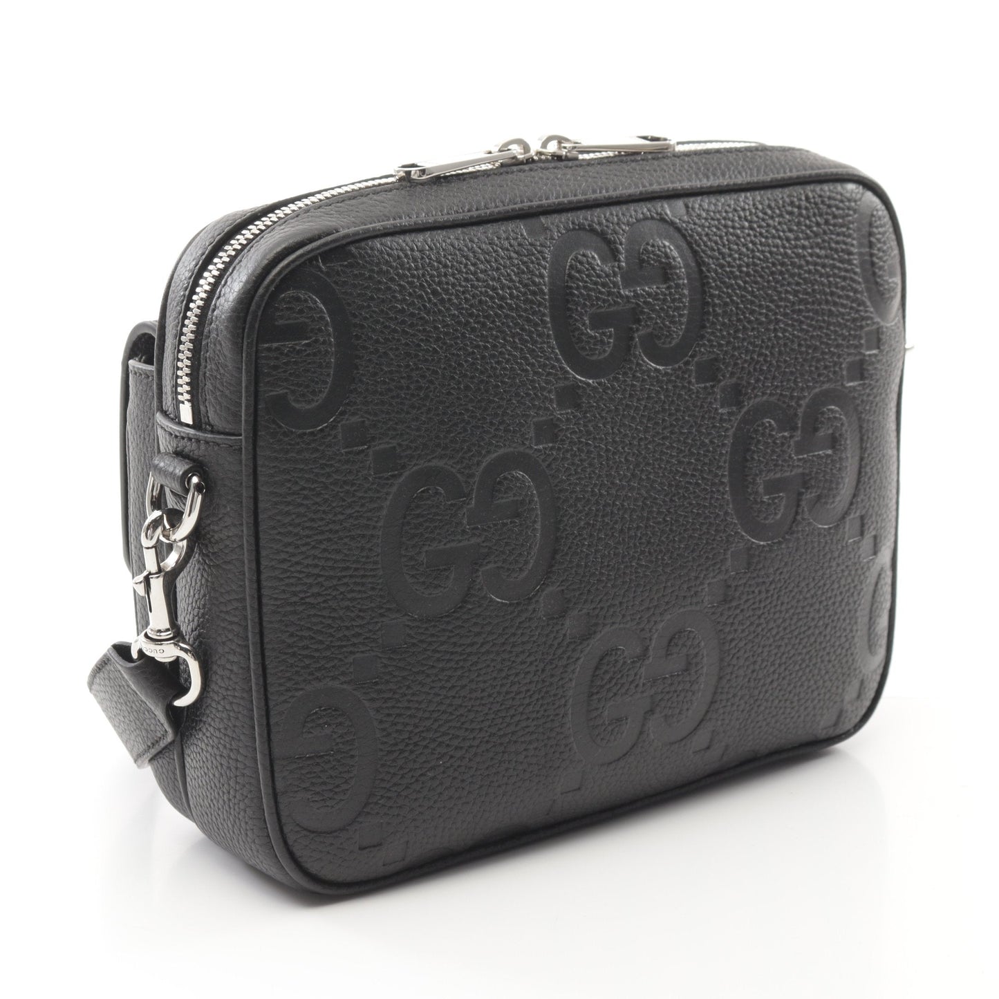 Luxury Gucci Trending 2025 Jumbo GG Small Crossbody bag Shoulder bag Leather Black
