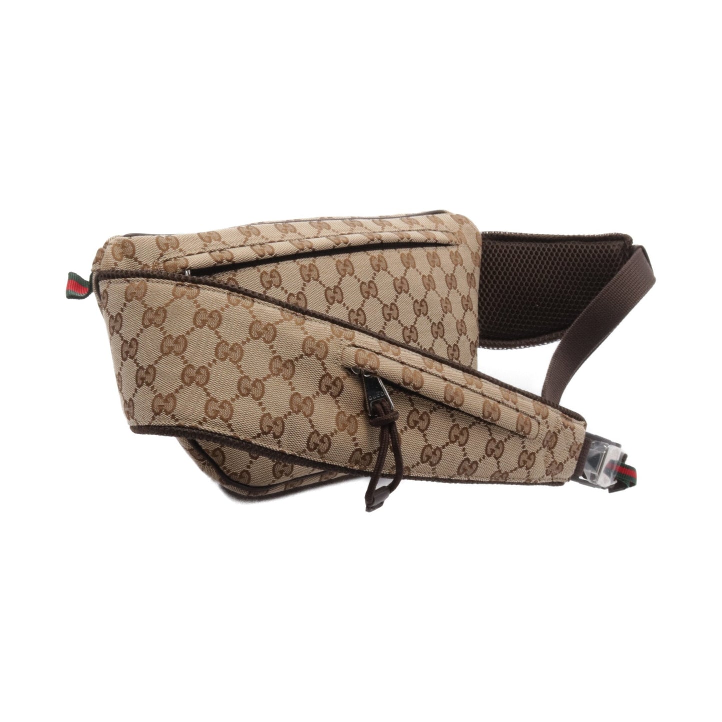 Luxury Gucci Trending 2025 GG canvas Small Belt bag Waist bag Body bag Canvas Beige Brown