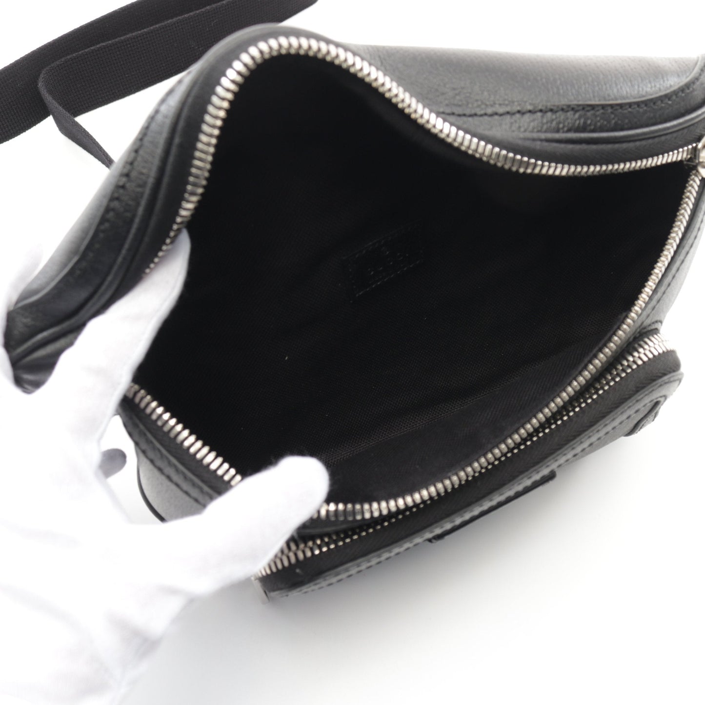 Luxury Gucci Trending 2025 GG Supreme Small Belt bag Waist bag Body bag PVC Leather Black