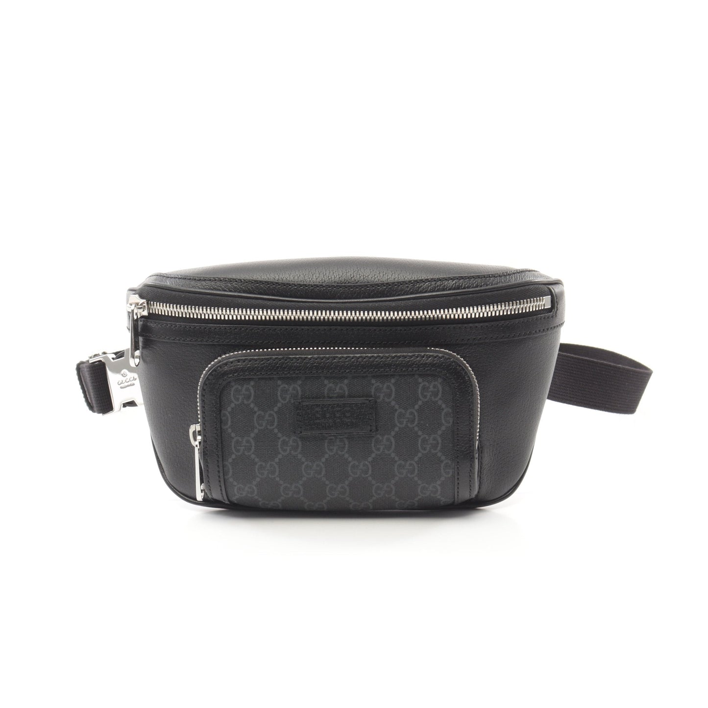 Luxury Gucci Trending 2025 GG Supreme Small Belt bag Waist bag Body bag PVC Leather Black