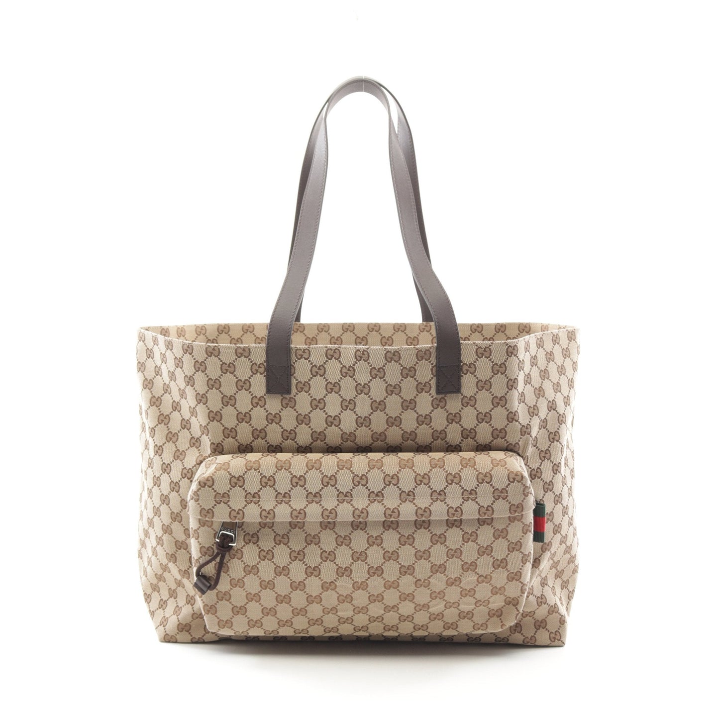 Luxury Gucci Trending 2025 GG canvas Large Shoulder bag Tote bag Canvas Leather Beige Dark brown