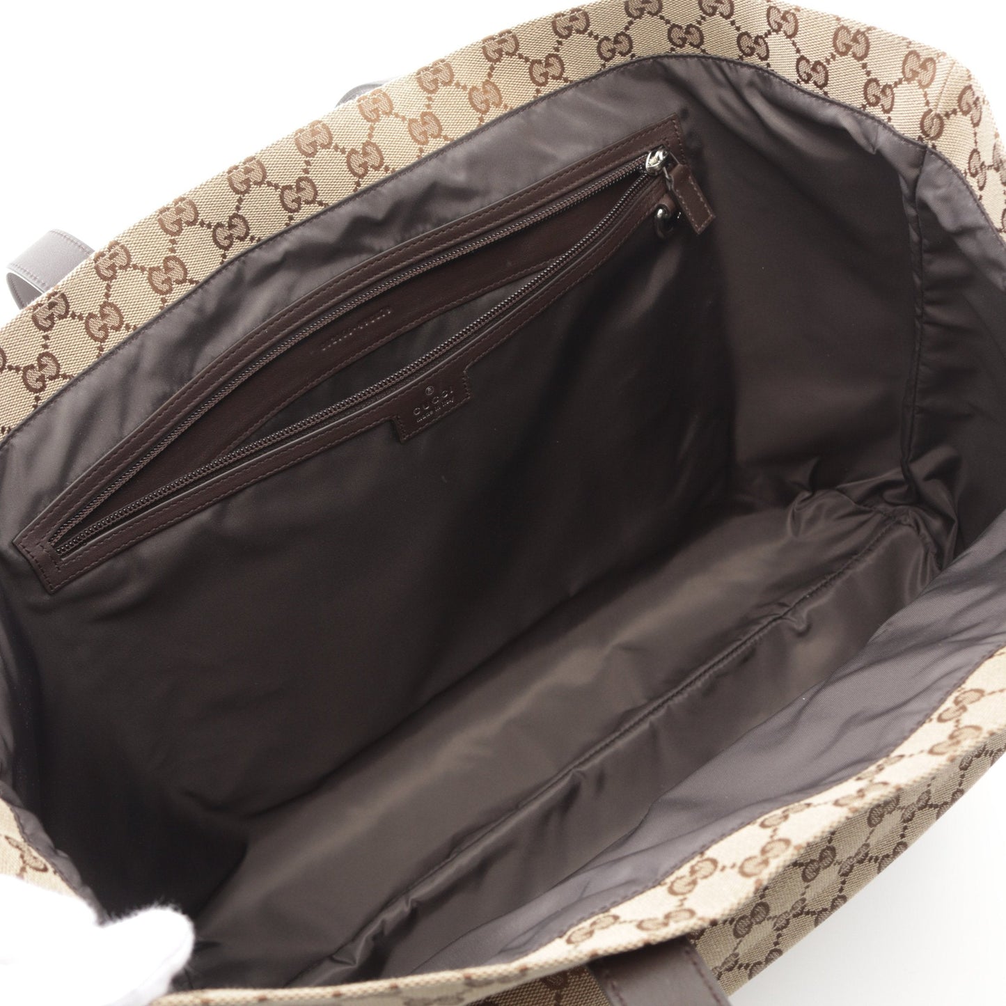 Luxury Gucci Trending 2025 GG canvas Large Shoulder bag Tote bag Canvas Leather Beige Dark brown