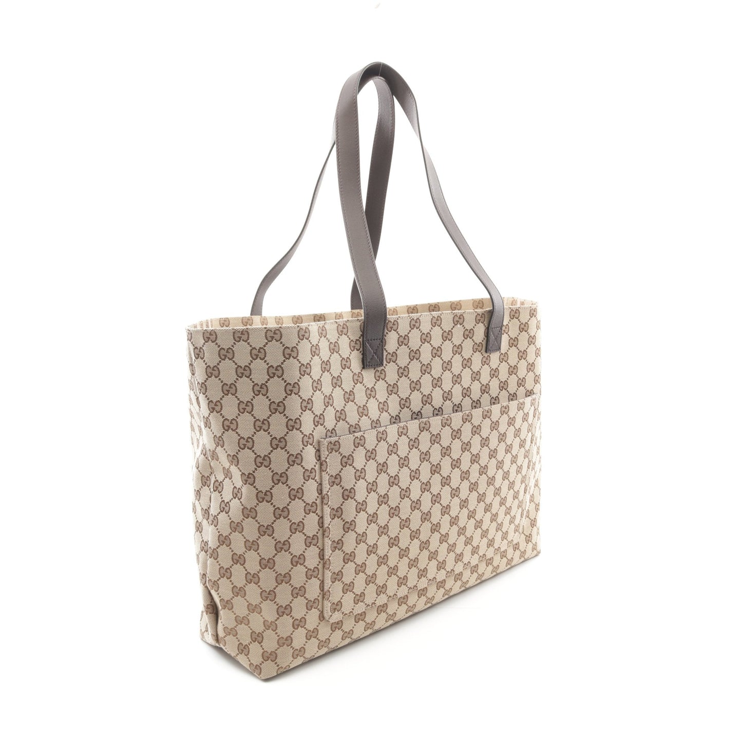 Luxury Gucci Trending 2025 GG canvas Large Shoulder bag Tote bag Canvas Leather Beige Dark brown