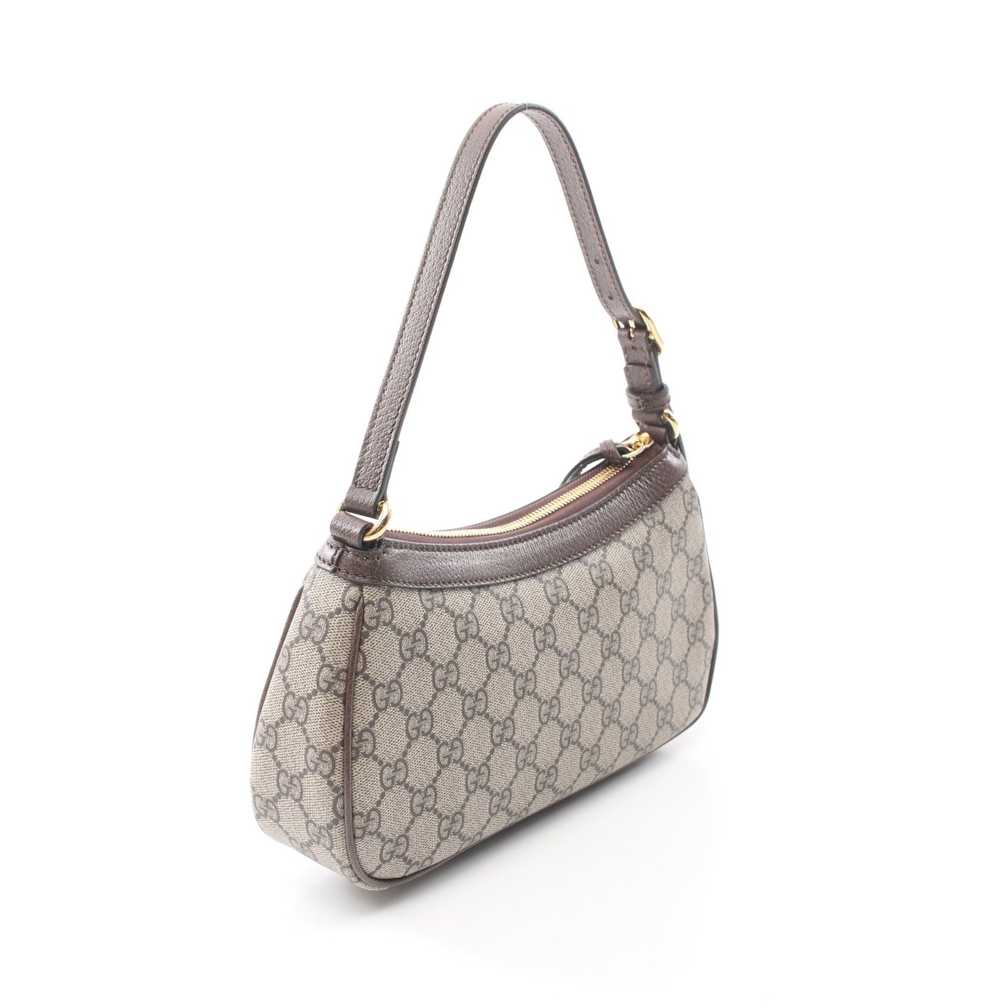 Luxury Gucci Trending 2025 Ophidia Small GG Supreme One shoulder bag PVC Leather Beige Dark brown