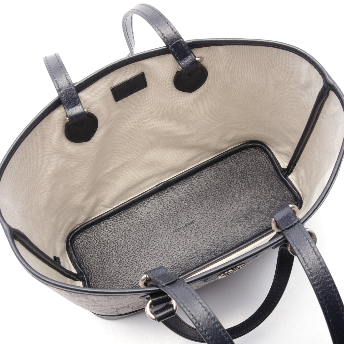 Luxury Gucci Trending 2025 Ophidia Small tote GG Supreme Shoulder bag Tote bag PVC Leather Ivory Navy 2WAY