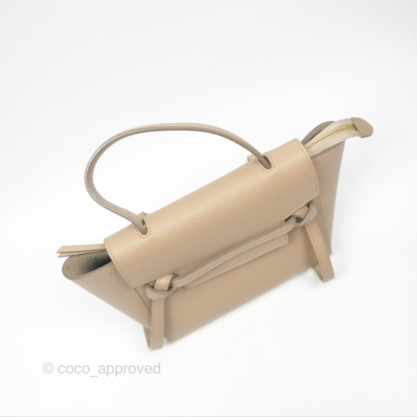 Celine Nano Belt Bag Light Taupe Grained Calfskin Gold Hardware