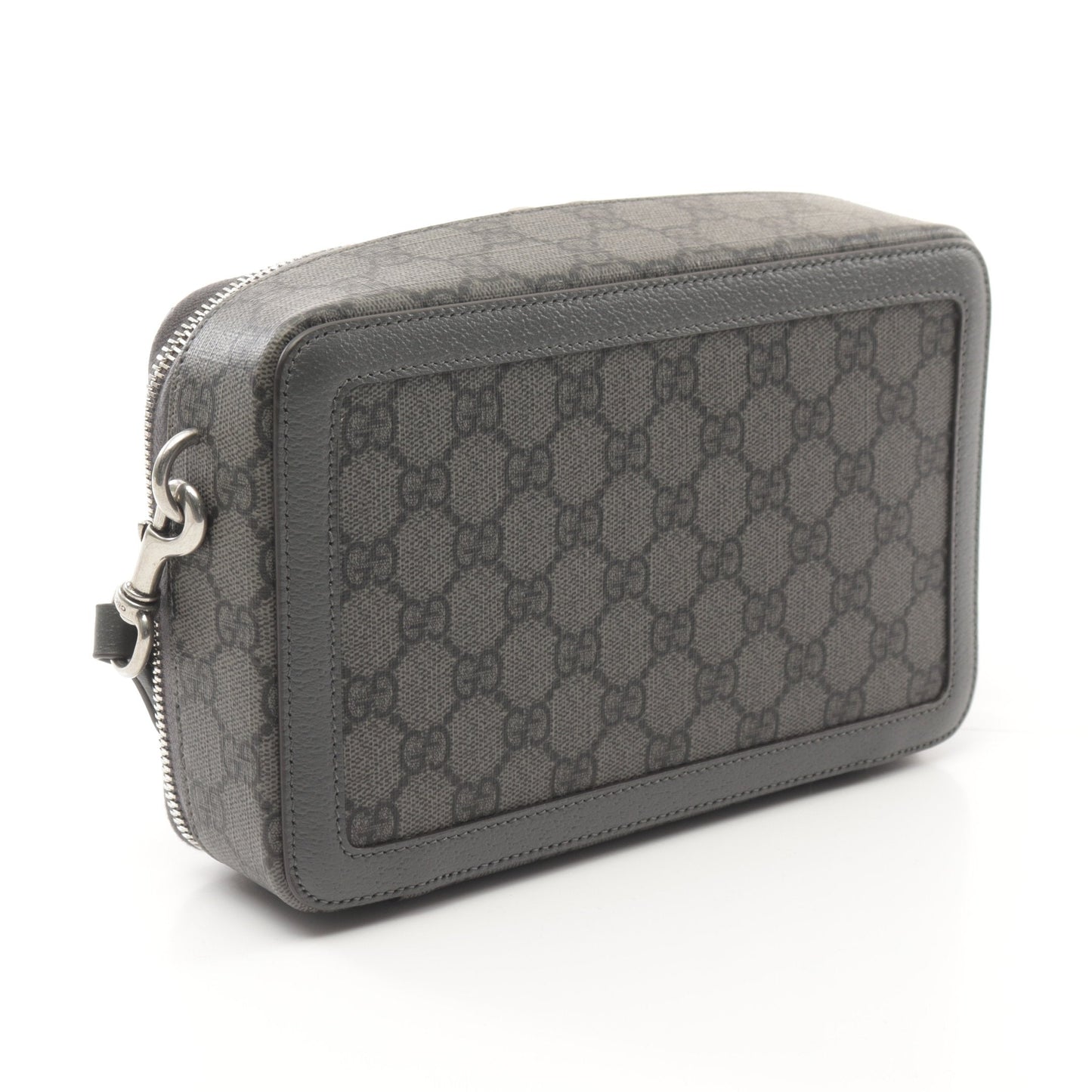 Luxury Gucci Trending 2025 Ophidia GG Supreme Shoulder bag PVC Leather Gray