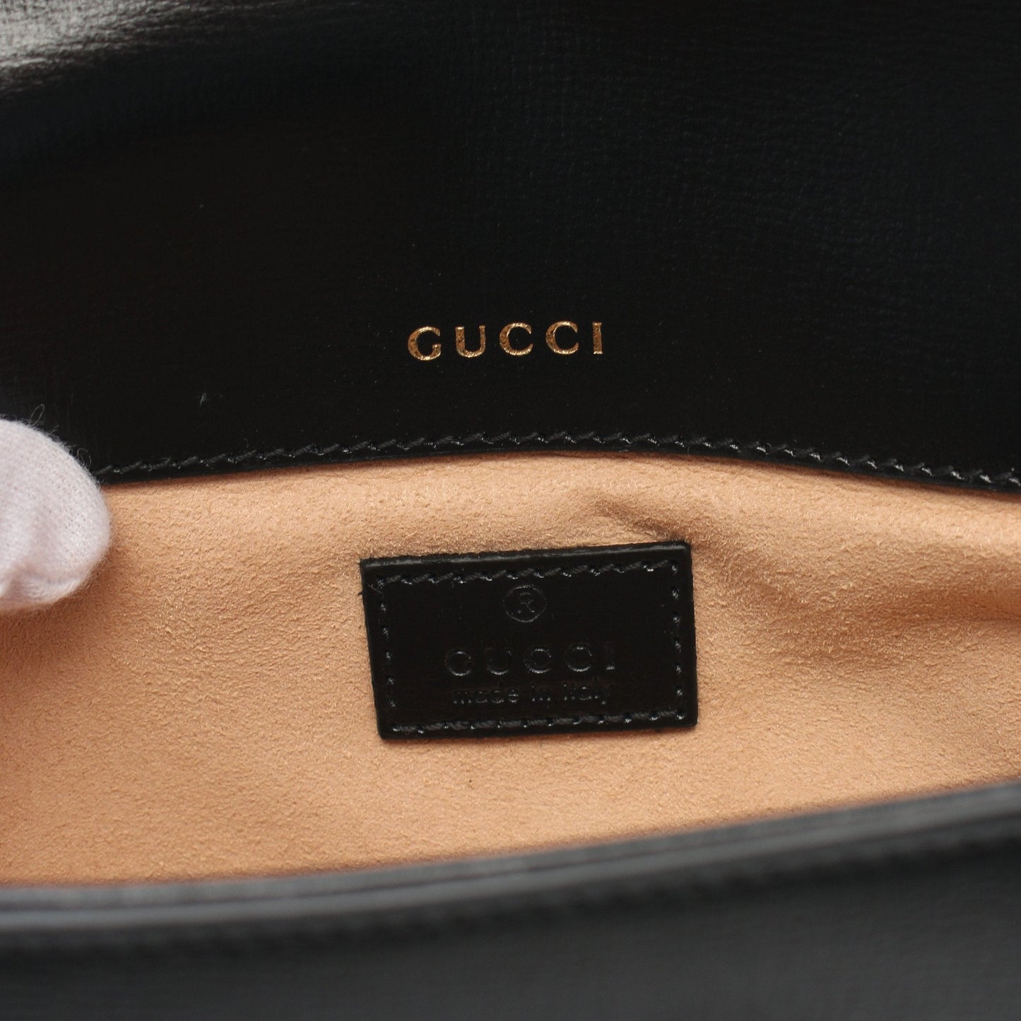 Luxury Gucci Trending 2025 Horsebit 1955 Small One shoulder bag Leather Black 2WAY