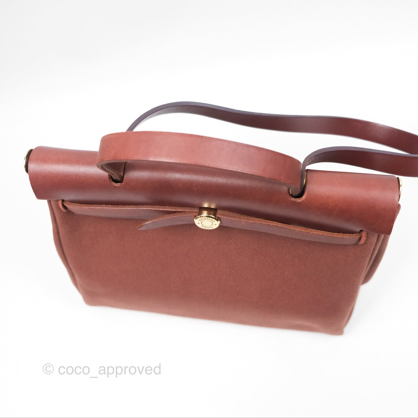 Hermès Herbag Zip 31 Rouge H Gold Hardware