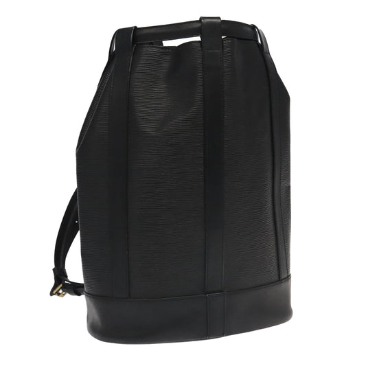 LOUIS VUITTON Epi Randonnee PM Shoulder Bag Black M52352 LV 95619