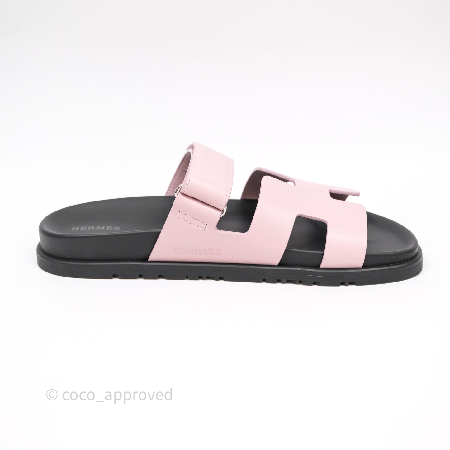 Hermes Chypre Sandal Calfskin Calfskin Rose Cancan Size 40