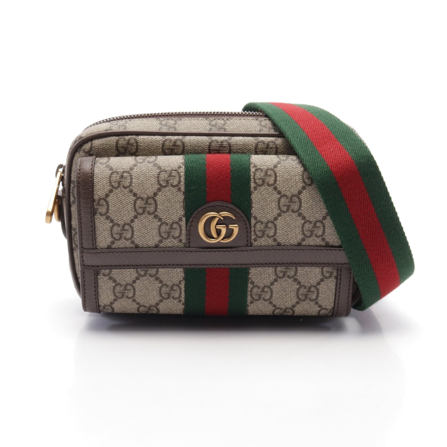 Luxury Gucci Trending 2025 Ophidia GG Supreme Sherry line Shoulder bag PVC Leather Beige Brown Multicolor