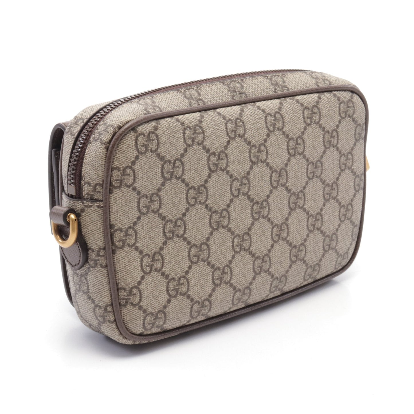 Luxury Gucci Trending 2025 Ophidia GG Supreme Sherry line Shoulder bag PVC Leather Beige Brown Multicolor