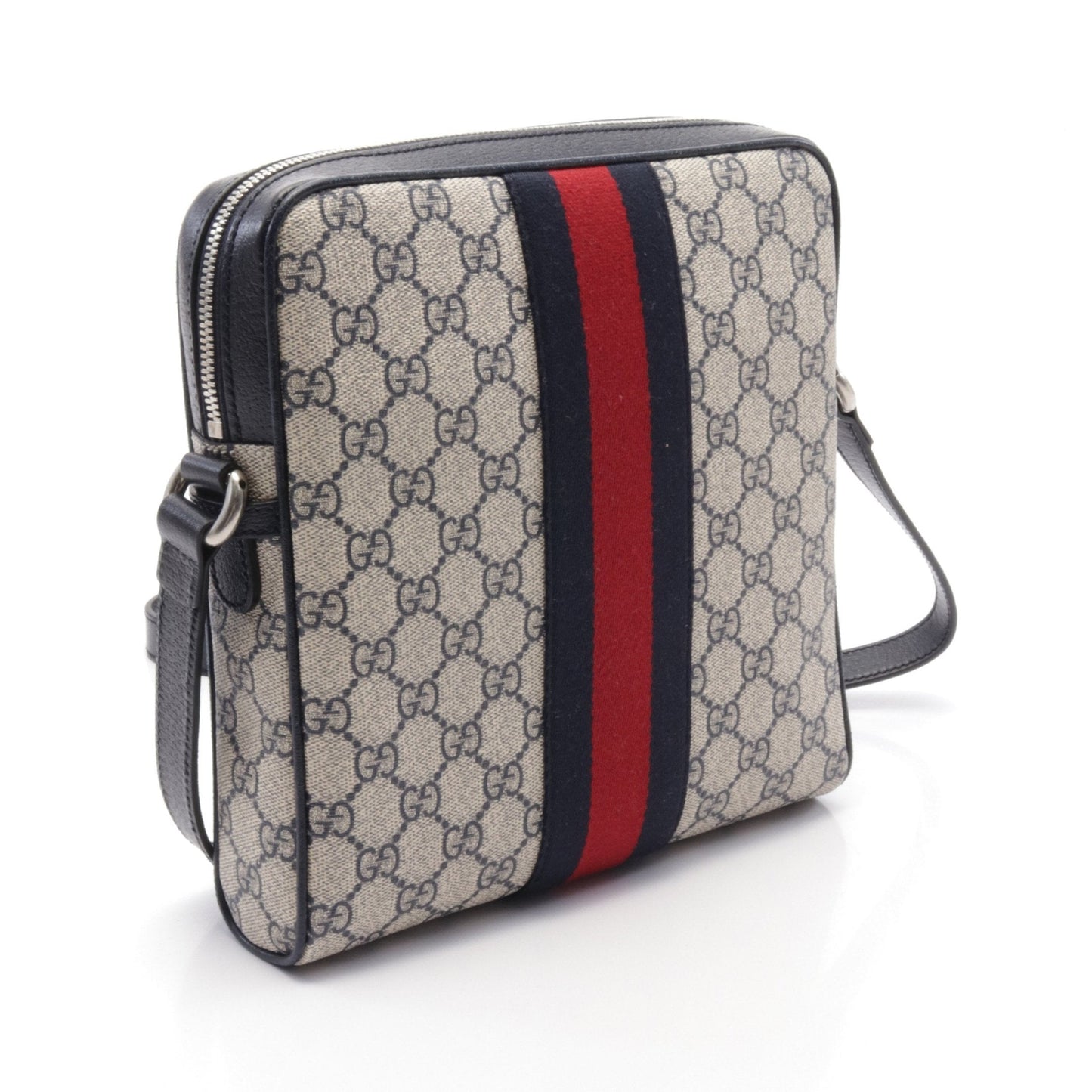 Luxury Gucci Trending 2025 Ophidia GG Small Messenger GG Supreme Shoulder bag PVC Leather Beige Navy Red