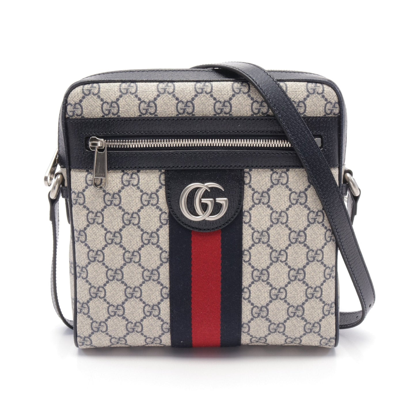 Luxury Gucci Trending 2025 Ophidia GG Small Messenger GG Supreme Shoulder bag PVC Leather Beige Navy Red