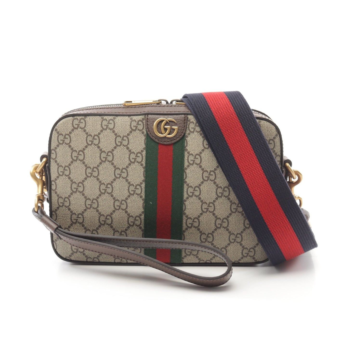 Luxury Gucci Trending 2025 GG Supreme Sherry line Shoulder bag PVC Leather Beige Dark brown Multicolor