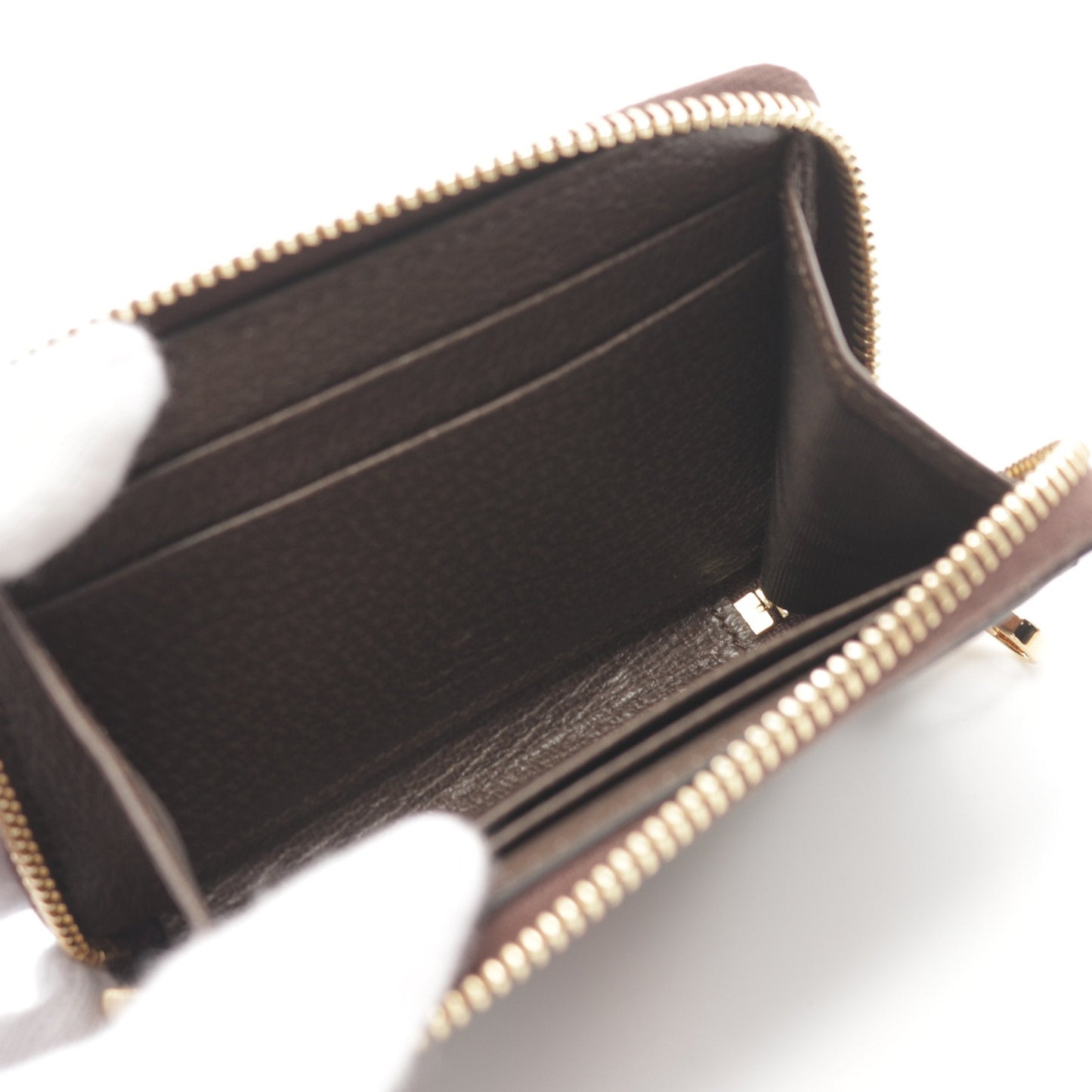 Luxury Gucci Trending 2025 Ophidia GG Supreme Card case PVC Leather Beige Brown Multicolor