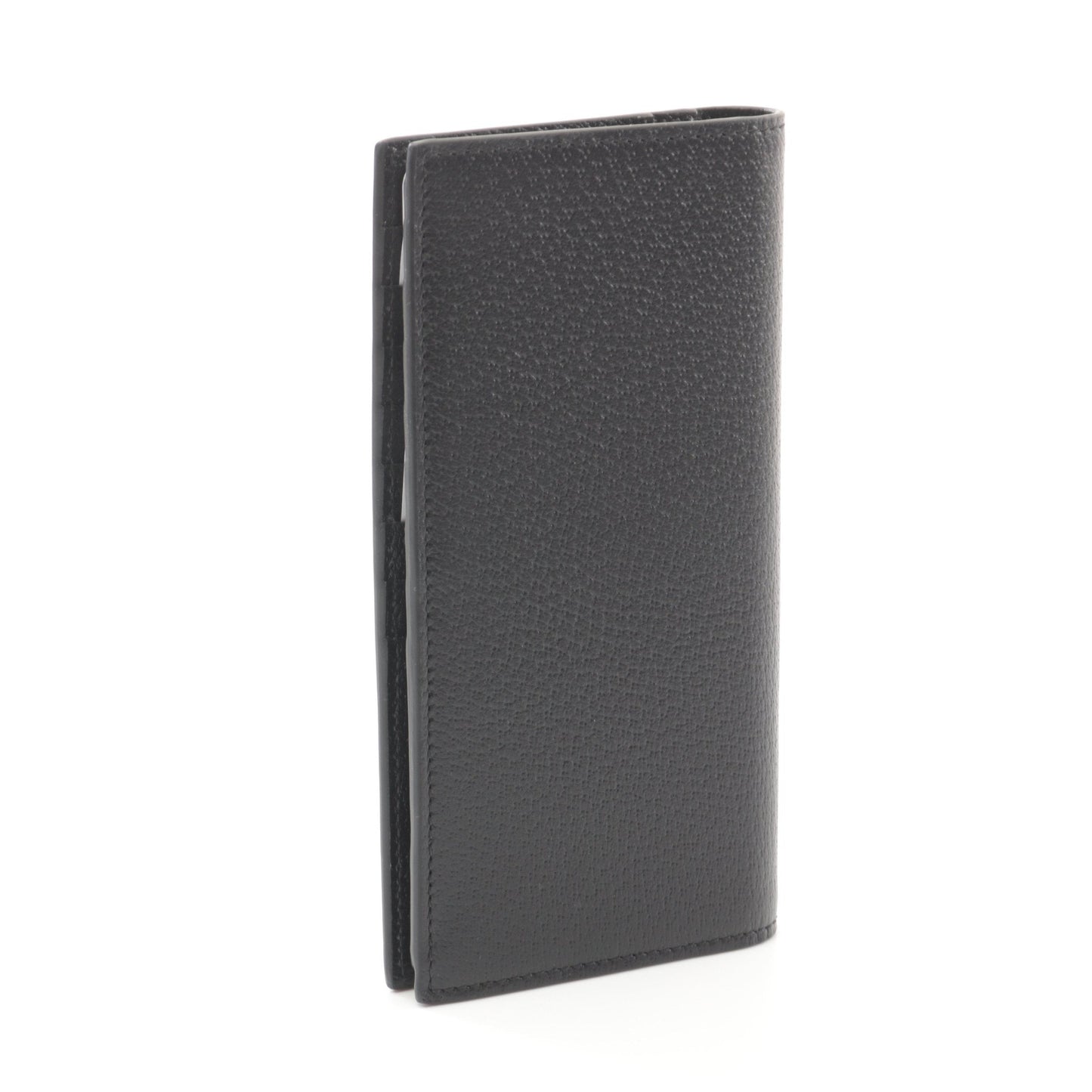 Luxury Gucci Trending 2025 Double G Bi-fold Long Wallet Leather Black