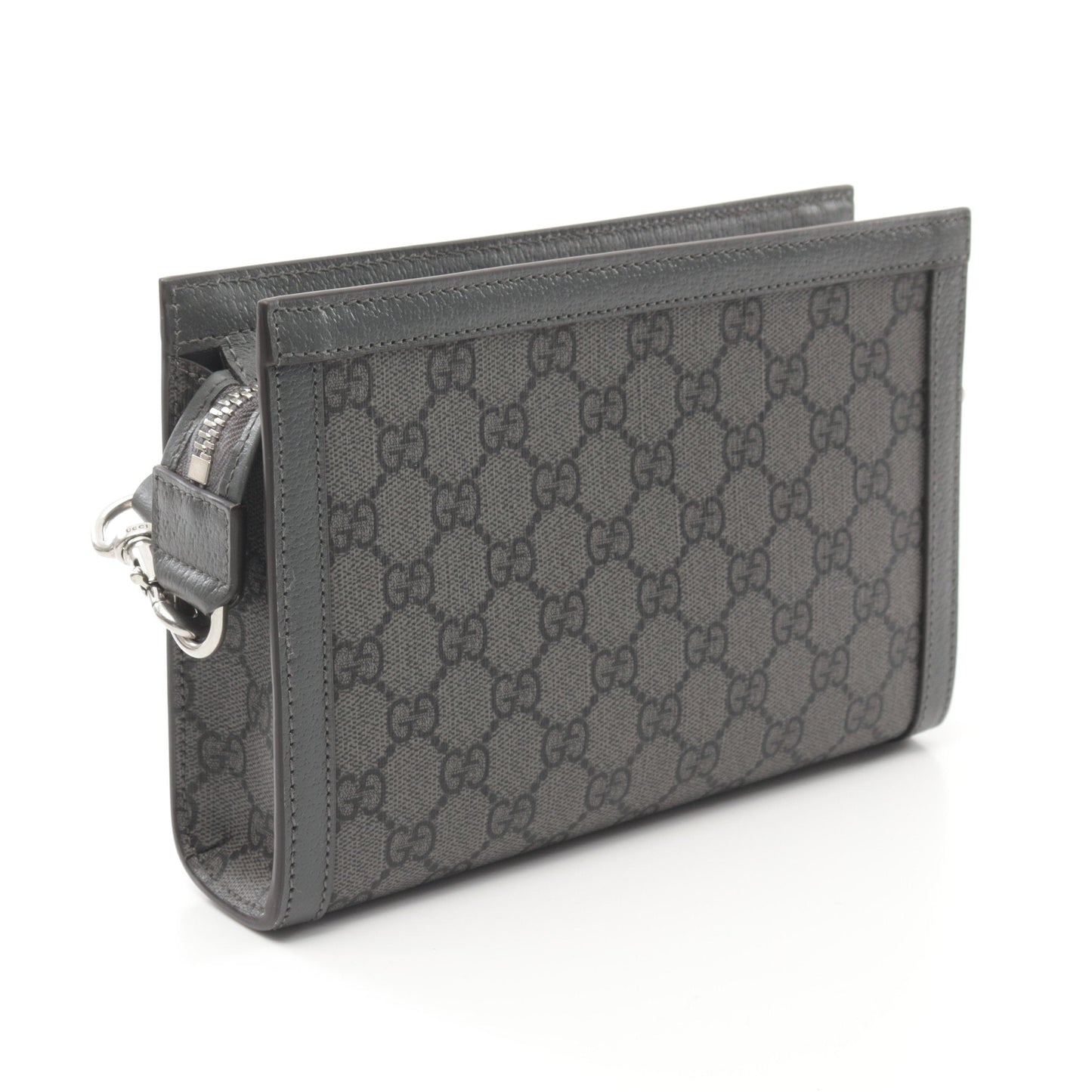 Luxury Gucci Trending 2025 Ophidia Super mini bag Shoulder bag PVC Leather Gray
