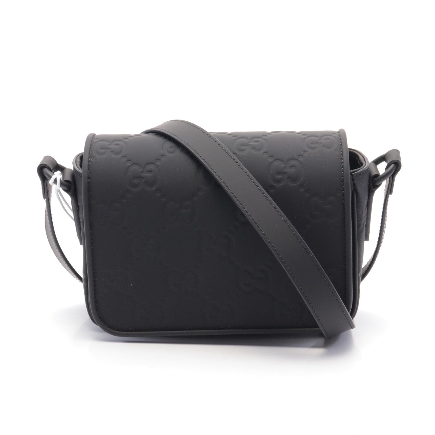 Luxury Gucci Trending 2025 GG Rubber Effect Super mini bag Shoulder bag Rubber Black