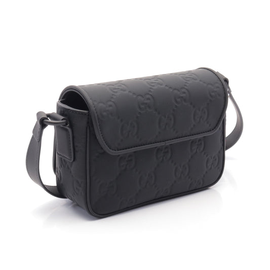 Luxury Gucci Trending 2025 GG Rubber Effect Super mini bag Shoulder bag Rubber Black