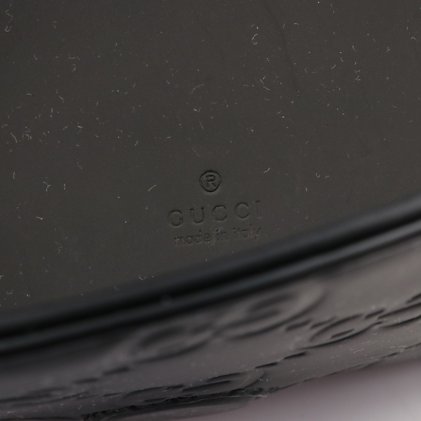 Luxury Gucci Trending 2025 GG Rubber Effect Super mini bag Shoulder bag Rubber Black