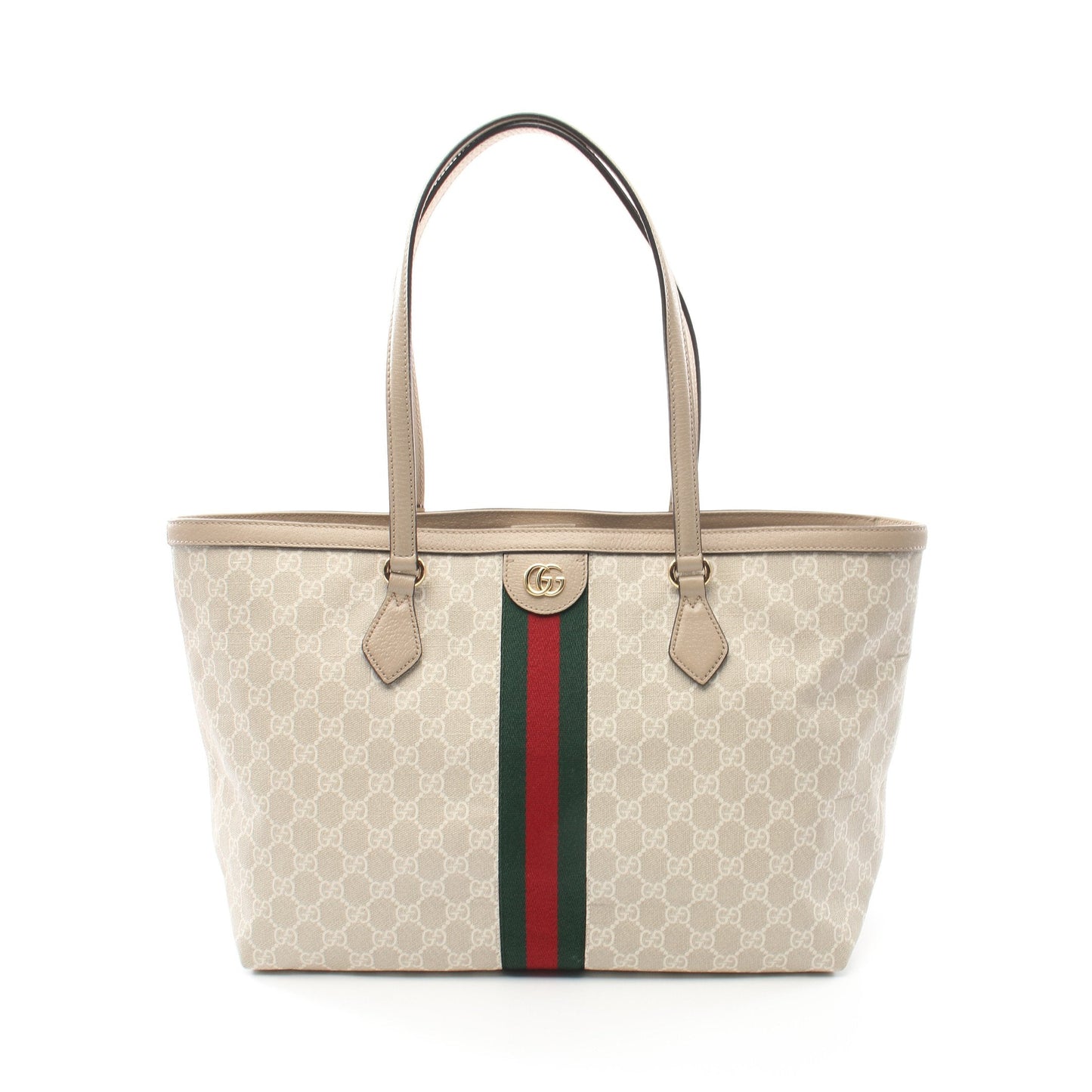 Luxury Gucci Trending 2025 Medium tote Shoulder bag Tote bag PVC Leather Light beige Gray beige Multicolor