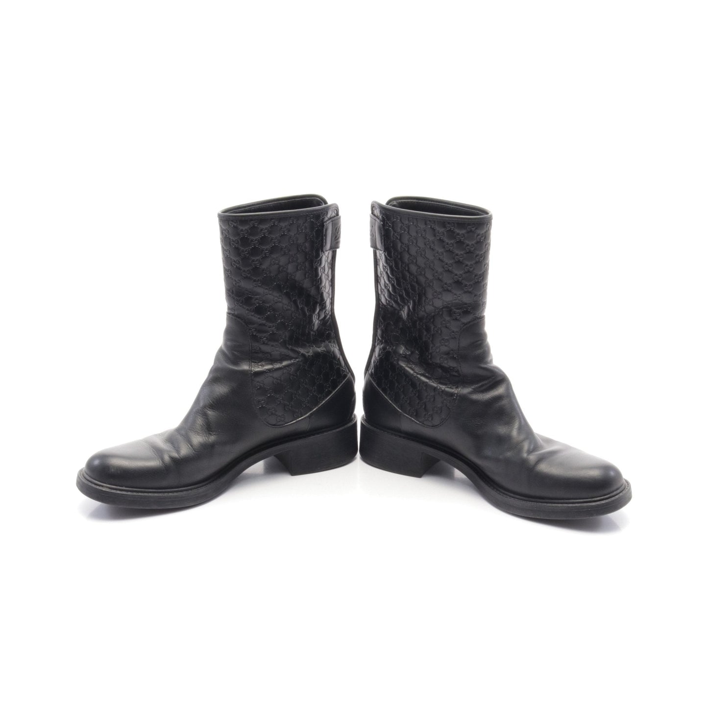 Luxury Gucci Trending 2025 Micro GG Luxury Gucci Trending 2025ssima Boots Leather Black