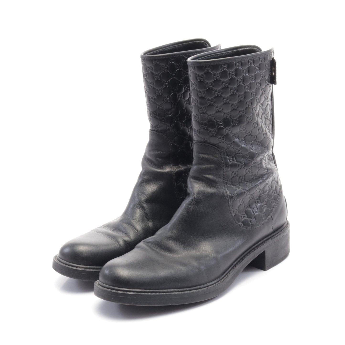 Luxury Gucci Trending 2025 Micro GG Luxury Gucci Trending 2025ssima Boots Leather Black