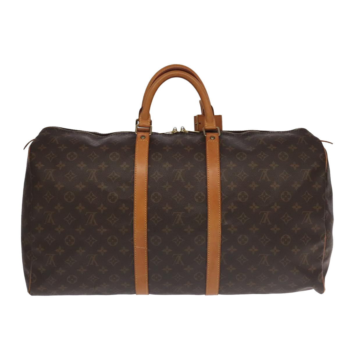 LOUIS VUITTON Monogram Keepall 55 Boston Bag M41424 LV 95698