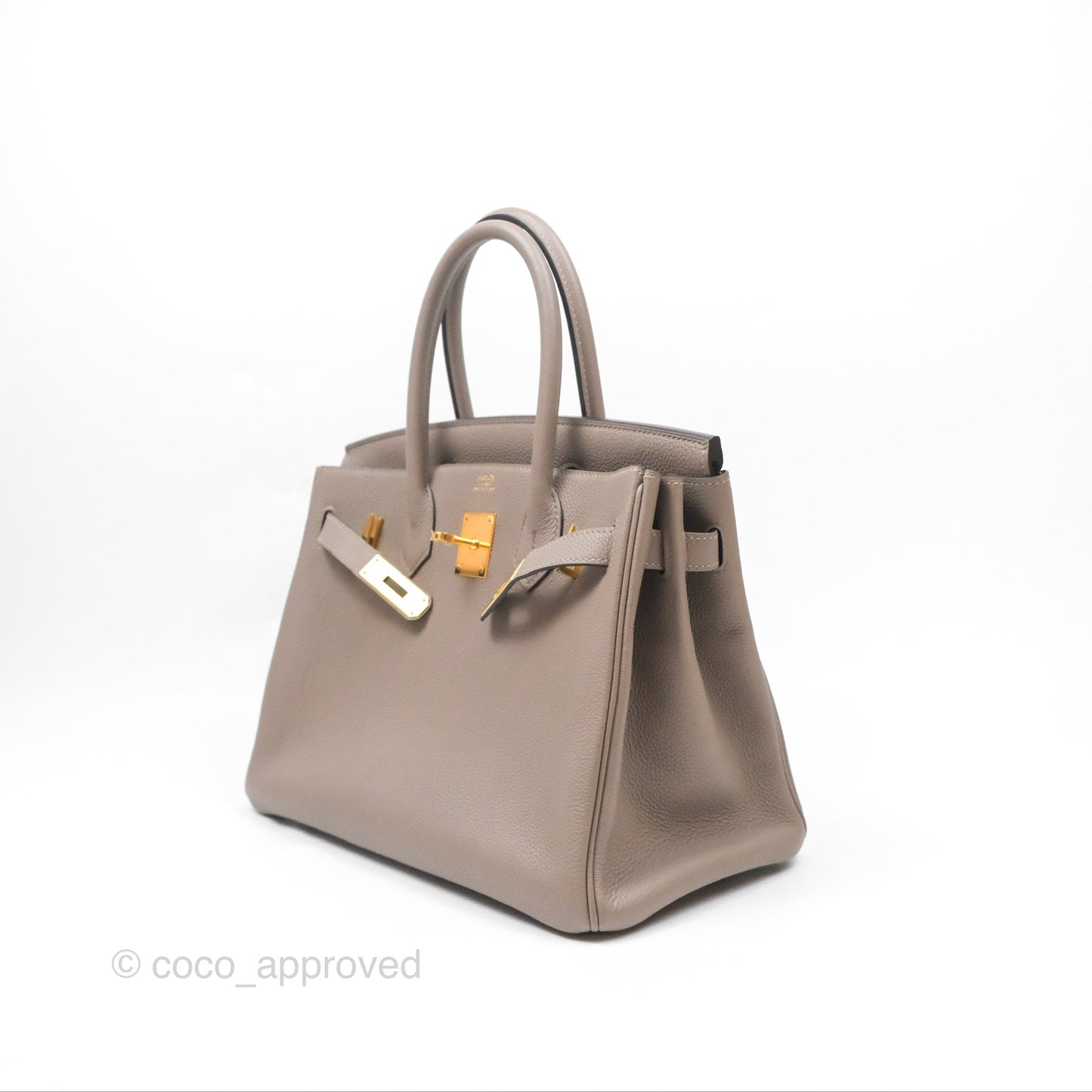 Hermès Birkin 30 Retourne Gris Asphalt M8 Togo Gold Hardware