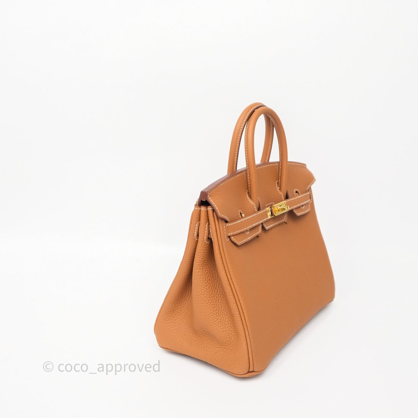 Hermes Birkin 25 Retourne Gold 37 Togo Gold Hardware