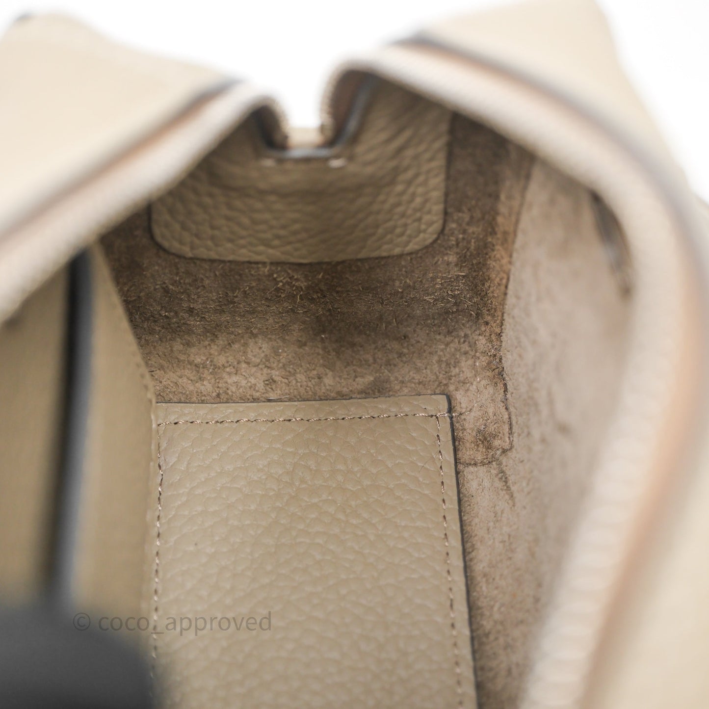 Delvaux Cool Box Nano Ivory Taurillon Soft Grained Calfskin Palladium Hardware